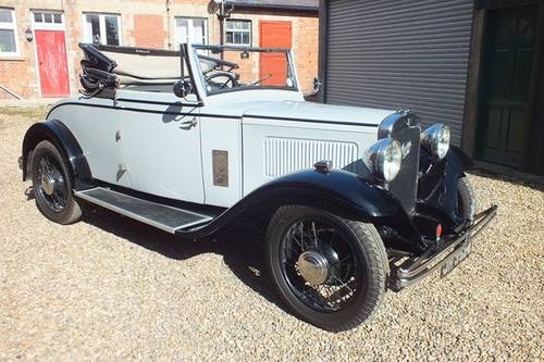 1932 A lovely six cylinder Salmons bodied two/four seater car For Sale