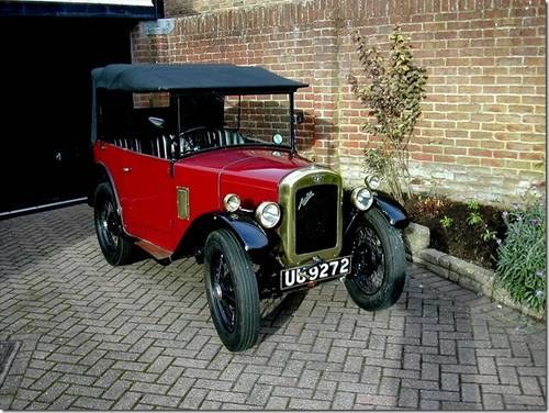 Austin 7 AD Tourer 1929 Red / Black In vendita