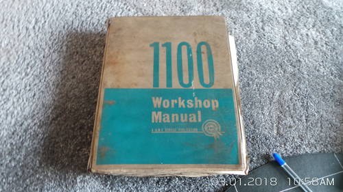 Austin-morris-1100-genuine work shop manual In vendita