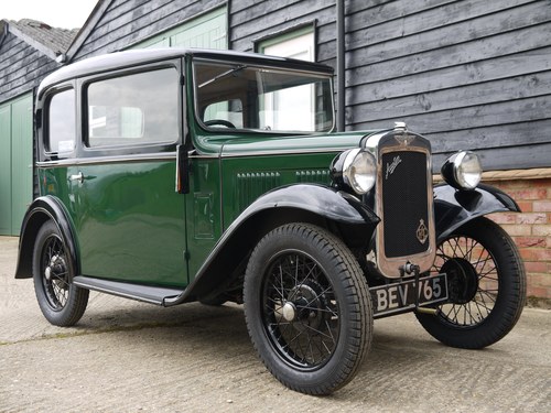 1933 AUSTIN 7 SALOON - CLOSE TO PERFECT RESTORED CAR !! SOLD