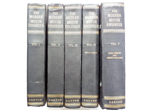 1954 Caxton's The Modern Motor Engineer Books  In vendita
