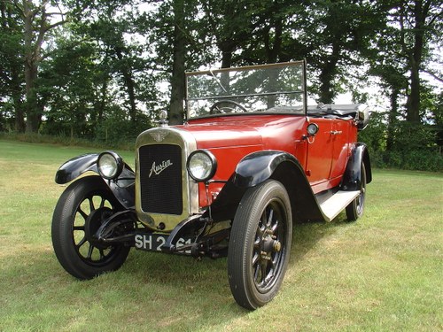 1927 Austin 12/4 Tourer, p/ex Rover, Riley, Lanchester,Daimler In vendita