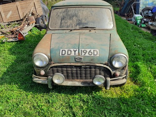 1966 Cooperised Austin Mini barn find 1 owner 30 years For Sale