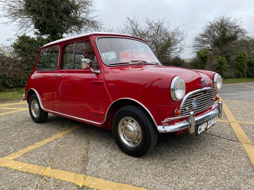 1963 Austin Mini Super De Luxe. Mk1. 850cc. Tartan Red. For Sale