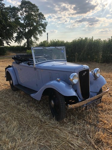1935 Austin 10 Clifton, two seat Tourer wiith Dickey seat For Sale
