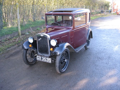 1932 Austin7 RN Saloon with sunroof SOLD