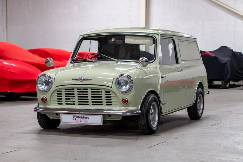 1980 Austin Mini Van Green Manual, speed Right Hand Drive in