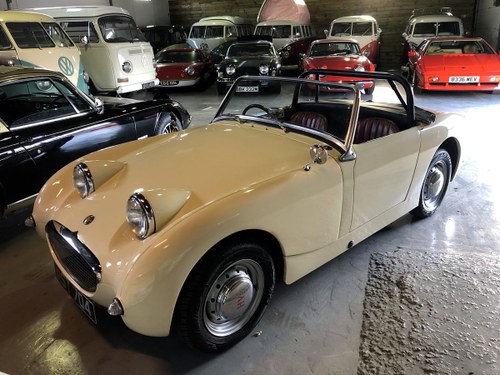 Austin Healey Frogeye Sprite,  1961.  Old English White For Sale