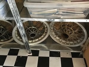 1955 MASERATI GENUINE 250F BORRANI WIRE WHEEL COLLECTORS ITEM For Sale