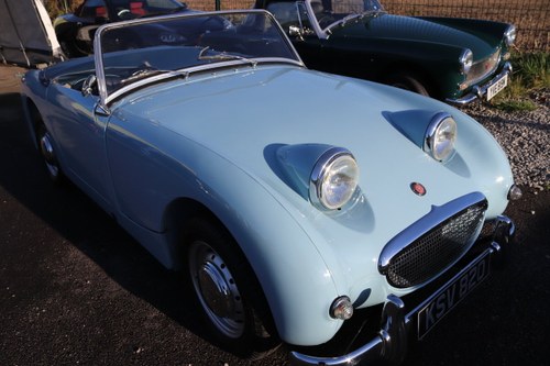 1959 Frogeye Sprite in Speedwell blue to show standard For Sale
