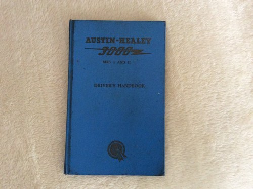 Austin Healey Drivers handbook SOLD