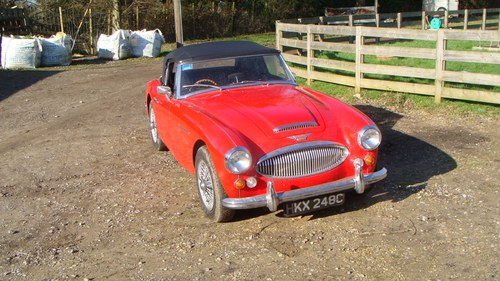 1965 Austin Healey 3000 Mark 3 for Auction 16th - 17th July. For Sale by Auction