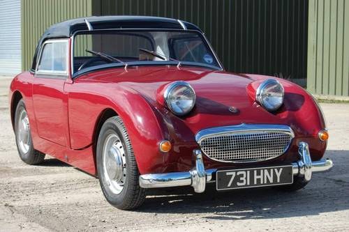 1960 Austin Healey Frogeye Sprite from Jersey Classic Hire.Com For Hire