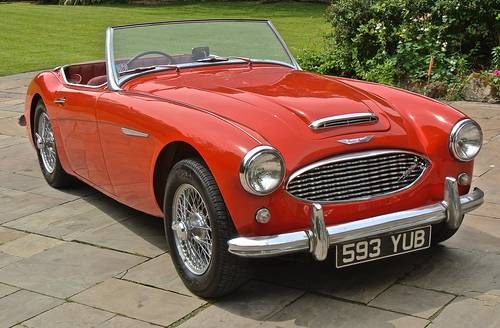 1960 AUSTON HEALEY 3000 BT7  UK LOW MILEAGE CAR HISTORY FROM NEW! In vendita