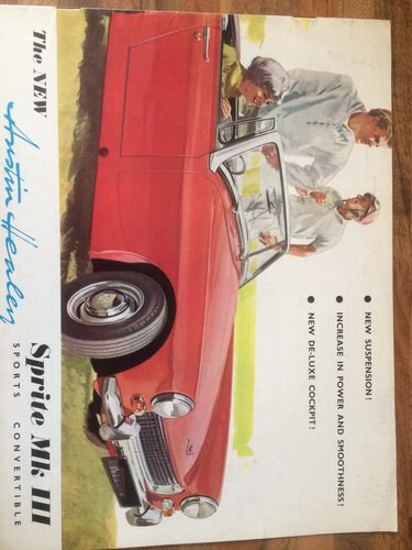 1958 Austin Healey Sprite Mk3 brochure For Sale