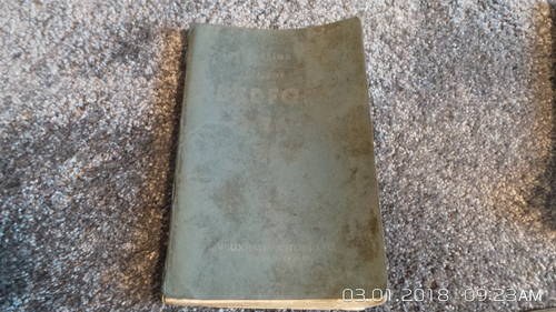 Bedford TA  Original Instruction Book Handbook In vendita