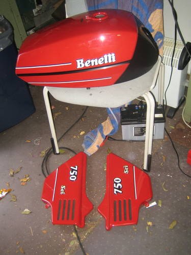 1975 Mint tank and sidecovers Benelli 750 Sei TWO SETS For Sale