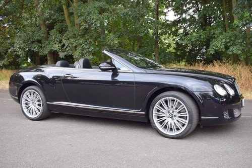 2009 2010 Model/59 Bentley Continental GTC Speed in Onyx For Sale