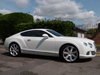 2012 Bentley Continental GT  6.0L W12 MDS Glacier White For Sale