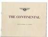 1951 Original sale brochure for BENTLEY Continental R For Sale