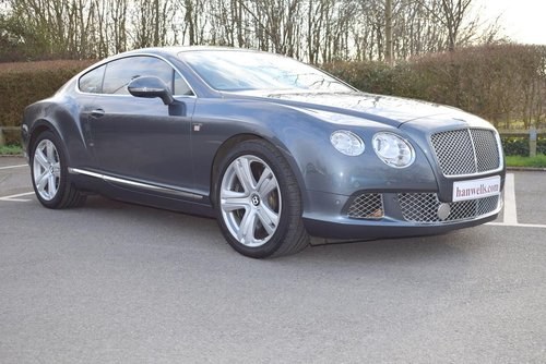 2011 / 2012 Model Bentley Continental GT W12 in Thunder Grey For Sale