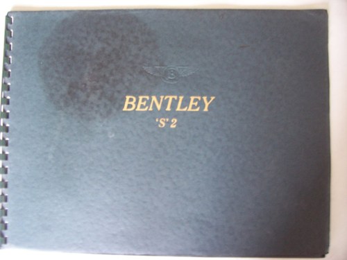 1960 BENTLEY 'S' 2 SALES BROCHURE VENDUTO