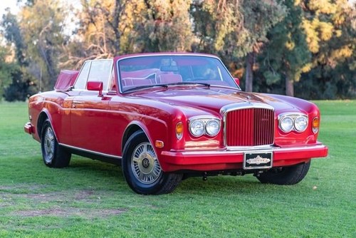 1991 Bentley Continental Convertible = 83k miles Red $obo For Sale