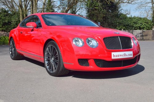 2007 2008 Model/57 Bentley Continental GT Speed in St James Red For Sale