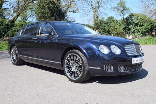 2008 2009 Model/58 Bentley Flying Spur Speed in Sapphire Blue For Sale