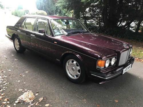 1994 Bentley turbo r auto ,wildberry metallic red, For Sale