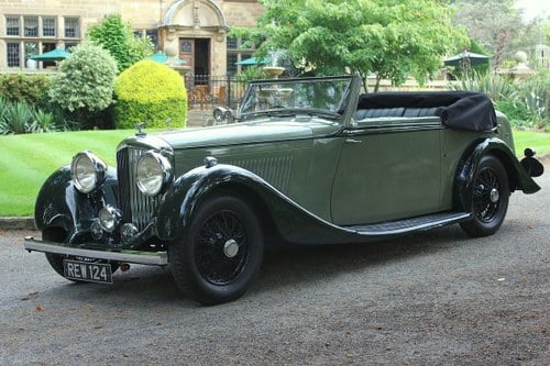 1934 Derby Bentley 3 ½ Litre Hooper Bodied Drophead Coupe For Sale