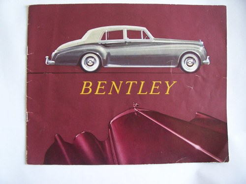 1957 BENTLEY S 1 COLOUR BROCHURE SOLD
