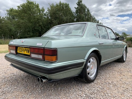 1996 Bentley turbo r in rare aurora green with full mot For Sale