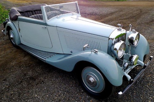 1934 Derby Bentley Parkward Drophead Coupe For Sale