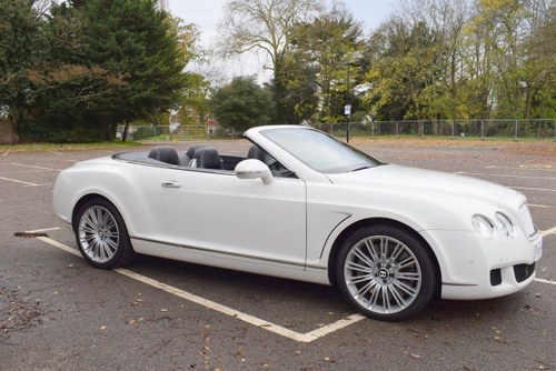 2011/11 Bentley GTC Speed in Glacier White For Sale
