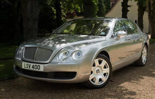 2007 Bentley Continental Flying Spur hire for weddings self drive A noleggio