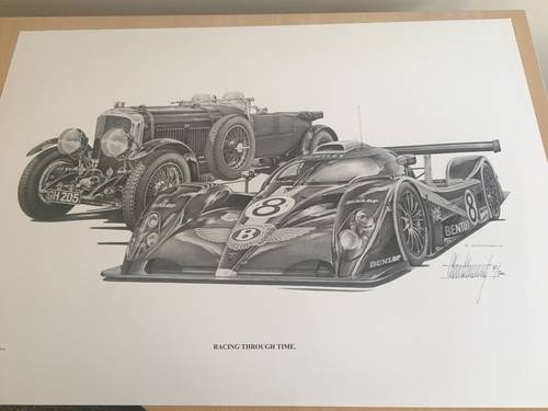 1924 Alan Stammers "Racing Through Time" print In vendita