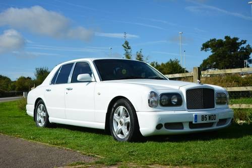 2002 Bentley Arnage T factory white with grey quilted hide VENDUTO