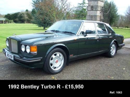 1992 BENTLEY TURBO R For Sale