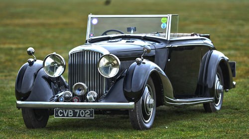 1937 Derby Bentley 4 ¼ Drophead Coupe by H J Mulliner For Sale