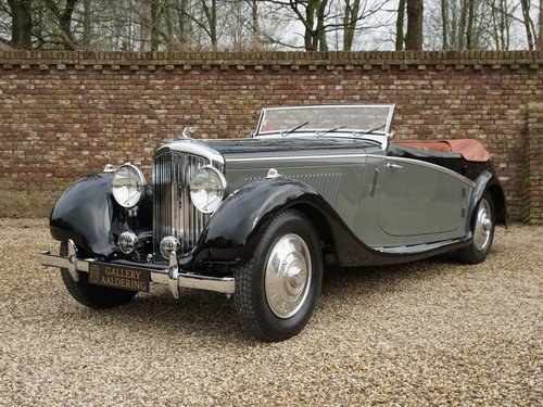 1936 Bentley 4 1/4 Drophead convertible matching numbers. For Sale