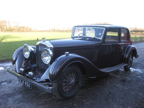 1937 Bentley 4.25 Pillarless Sports Saloon Price Reduced For Sale