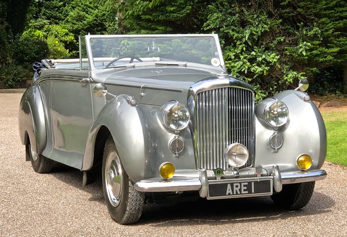 1949 Bentley MKVI Park Ward Convertible Indian Royal history For Sale