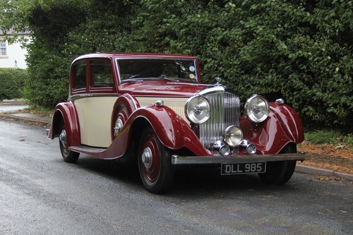 1937 Derby Bentley 4.25 Pillarless Saloon by Vanden Plas For Sale