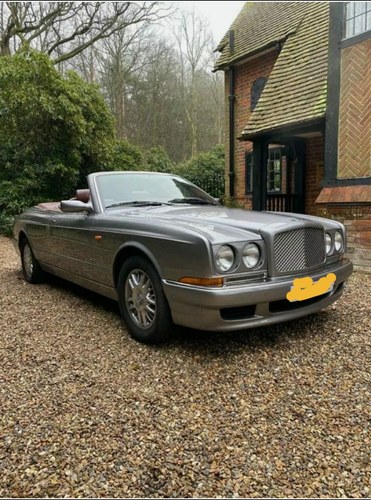 2002 Bentley Azure silver tempest with red cartier interiors For Sale