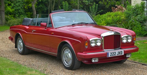 1987 Bentley Continental Convertible DHC SOLD