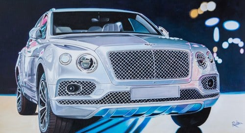 ROZ WILSON -BENTLEY BENTAYGA- LARGE ORIGINAL PAINTING Kaufen Bei