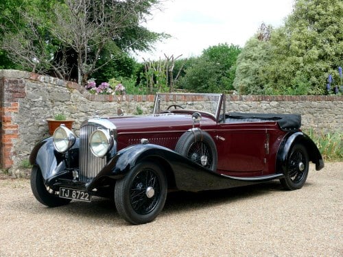 1934 Bentley 3 ½ litre Continental Open Tourer Vanden Plas Till salu
