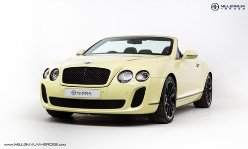 2010 BENTLEY SUPERSPORTS CONVERTIBLE // LAUNCH COLOUR CITRIC SOLD