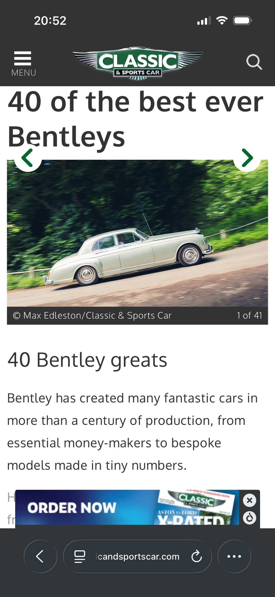 ‘58 S1 Conti James Young P/x? Top 40 Bentley of all time, foto 2